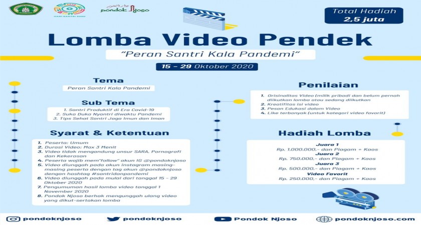 Lomba Video Pendek Dalam Rangka Hari Santri 2020