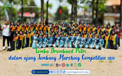 Drum Band Putri SMP Darul Ulum 1 Unggulan Peterongan Ikuti Jombang Marching Competition 2026